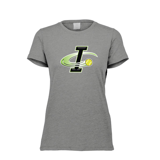 [FTSCUBGY-FAXS-LOGO2] Decker Women's Tri-Blend T-Shirt - Short Sleeve (Female Adult XS, Gray, Logo 2)