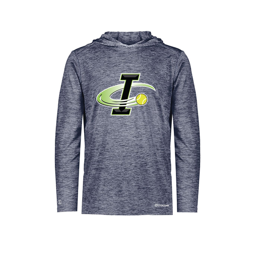 [FOLHCGNV-YS-LOGO2] Decker Youth Charge Hoodie (Youth S, Navy, Logo 2)