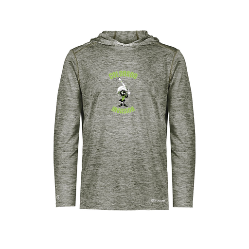 [FOLHCGGY-YS-LOGO3] Decker Youth Charge Hoodie (Youth S, Gray, Logo 3)